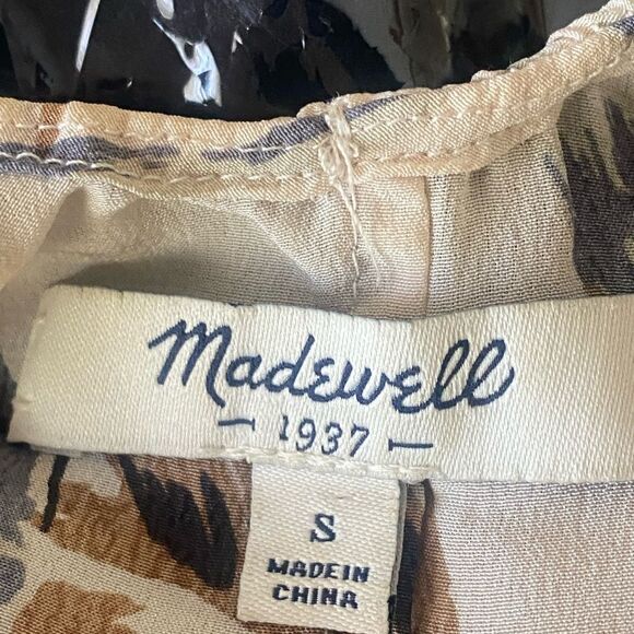 Madewell Floral Print Crisscross Silk Cami. Size Small - Picture 4 of 5